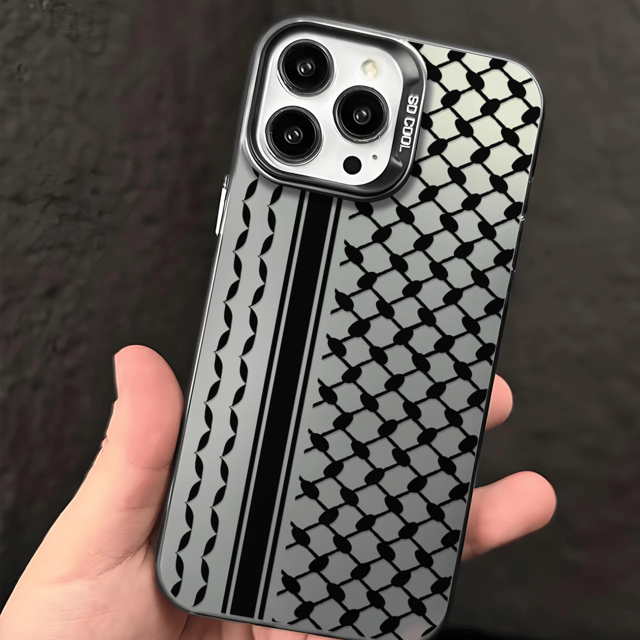 Grey Keffiyeh Phone Cover