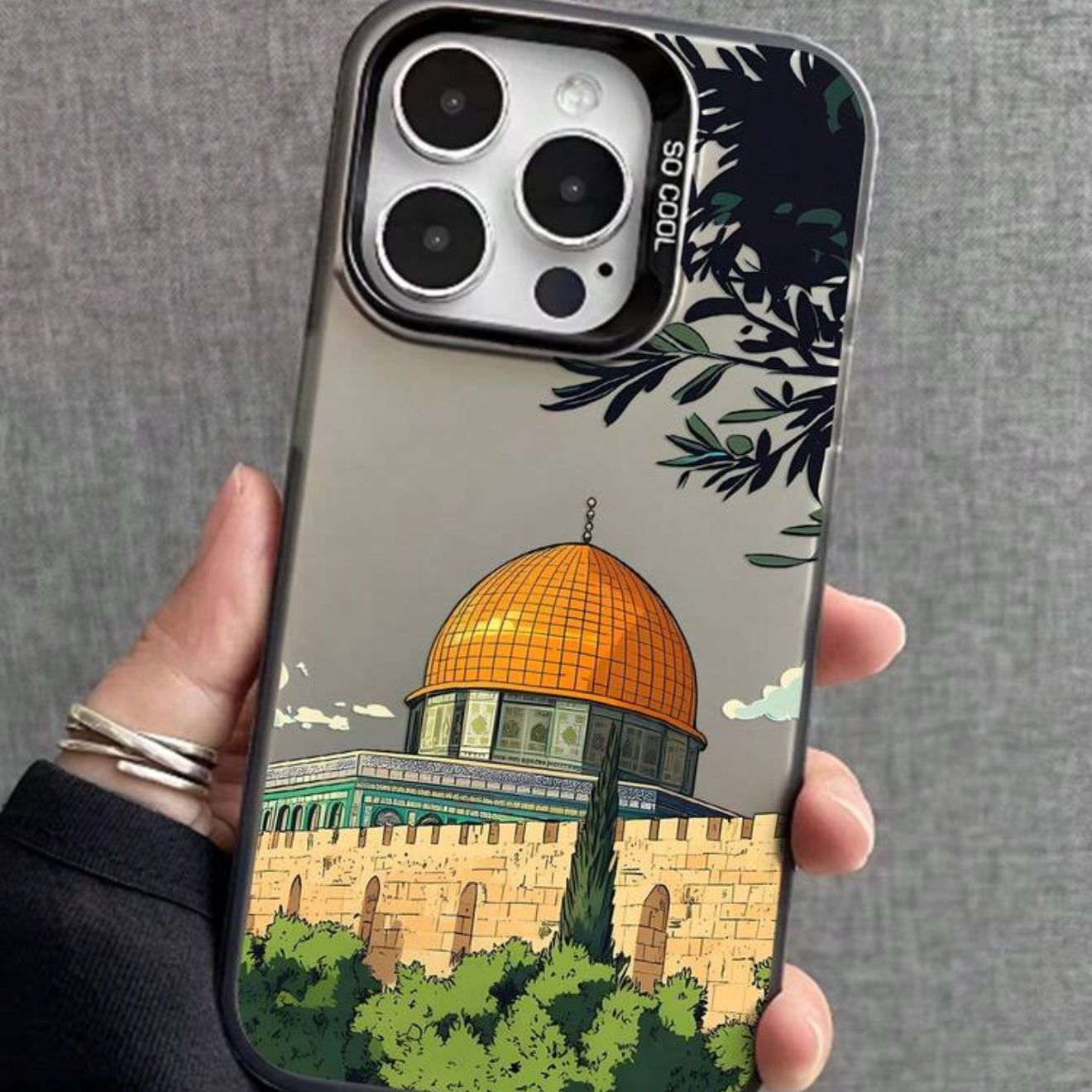 Dome of the Rock Green Phone Cover